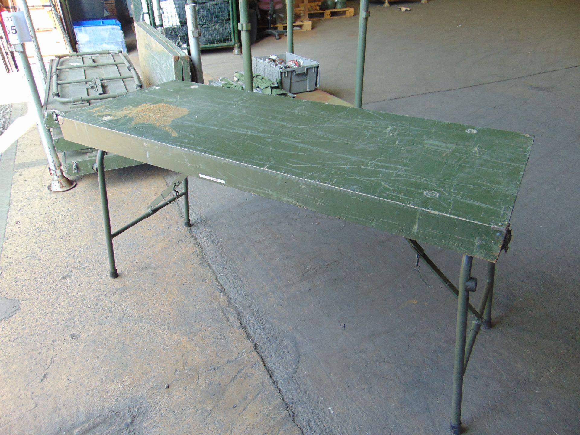 5X BRITISH ARMY FIELD TABLES - Image 4 of 8