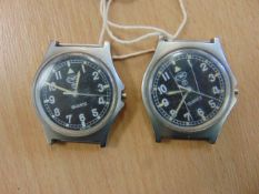 2X CWC 0552 ROYAL MARINES ISSUE SERVICE WATCHES NATO MARKED DATE: 1988/89 - SPARES/ REPAIR