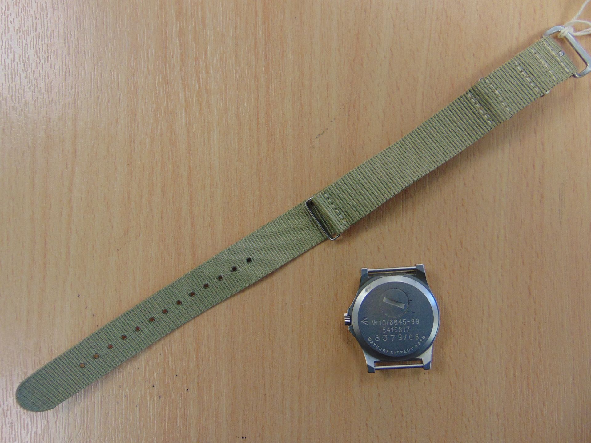 VERY NICE CWC W10 SERVICE WATCH WATER PROOF TO 5 ATM NATO MARKED DATED 2006 - Image 12 of 12