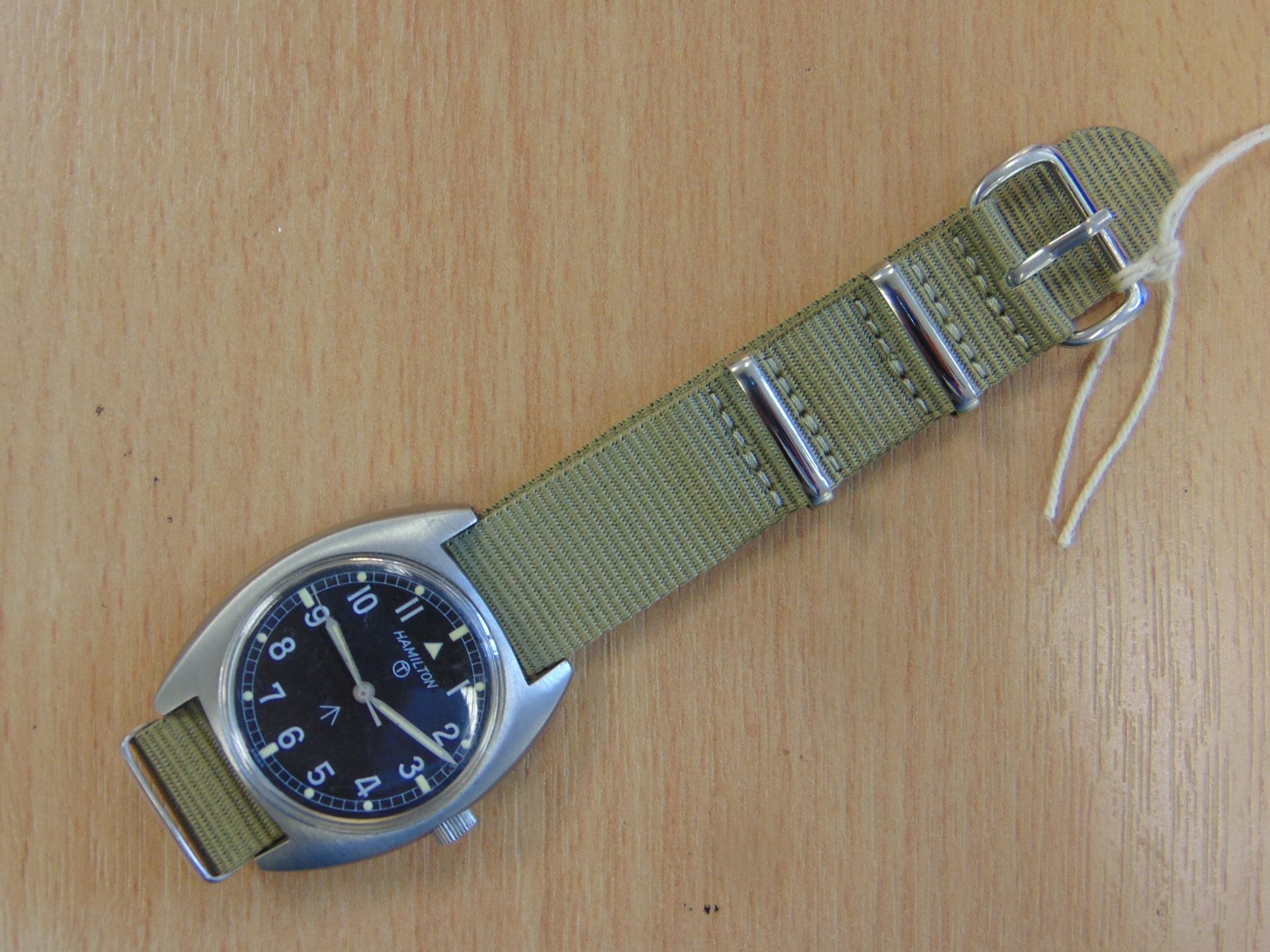 V.V. RARE UNISSUED HAMITON WIND UP W10 SERVICE WATCH NATO MARKINGS DATED 1973