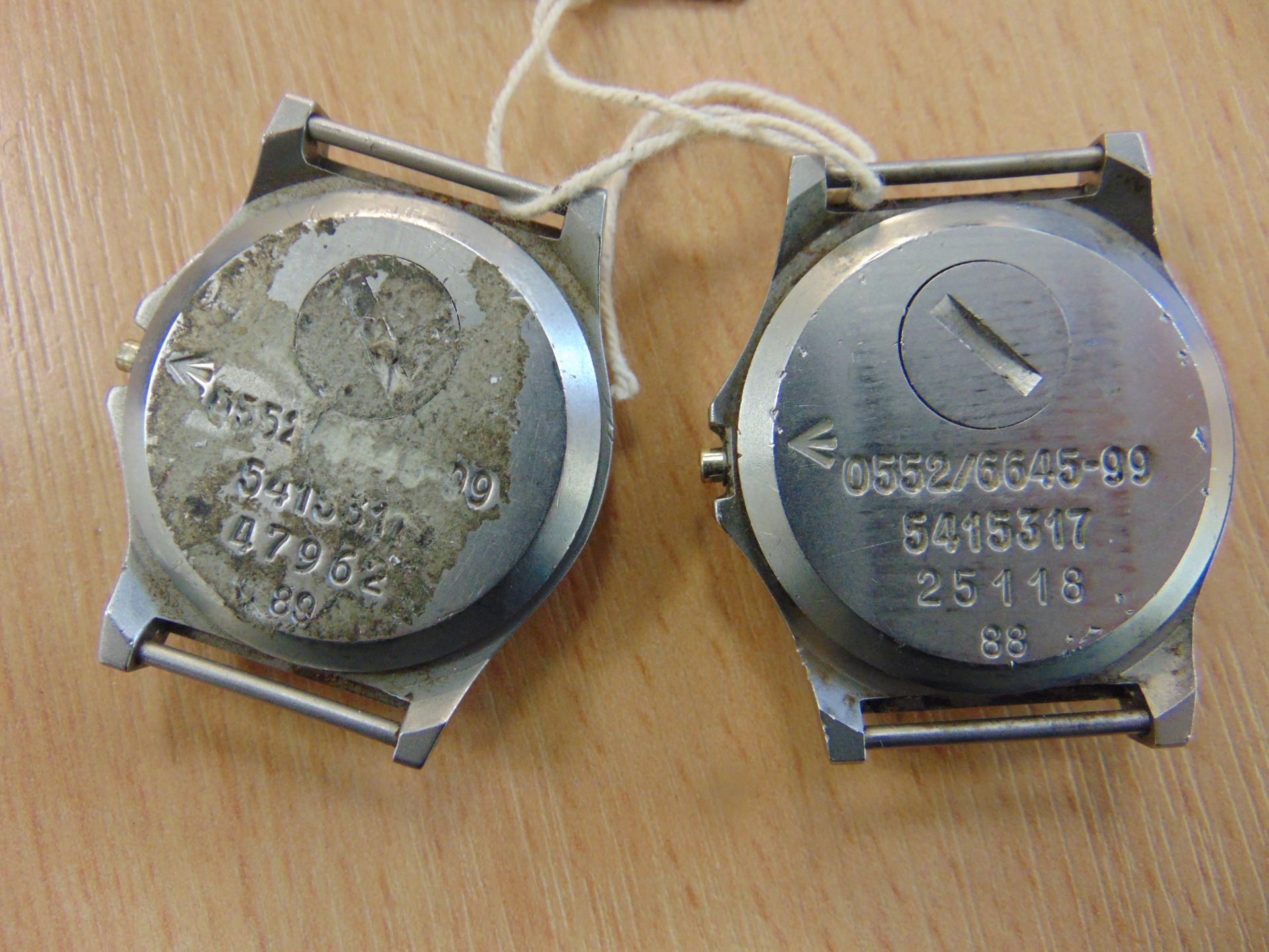 2X CWC 0552 ROYAL MARINES ISSUE SERVICE WATCHES NATO MARKED DATE: 1988/89 - SPARES/ REPAIR - Image 6 of 9