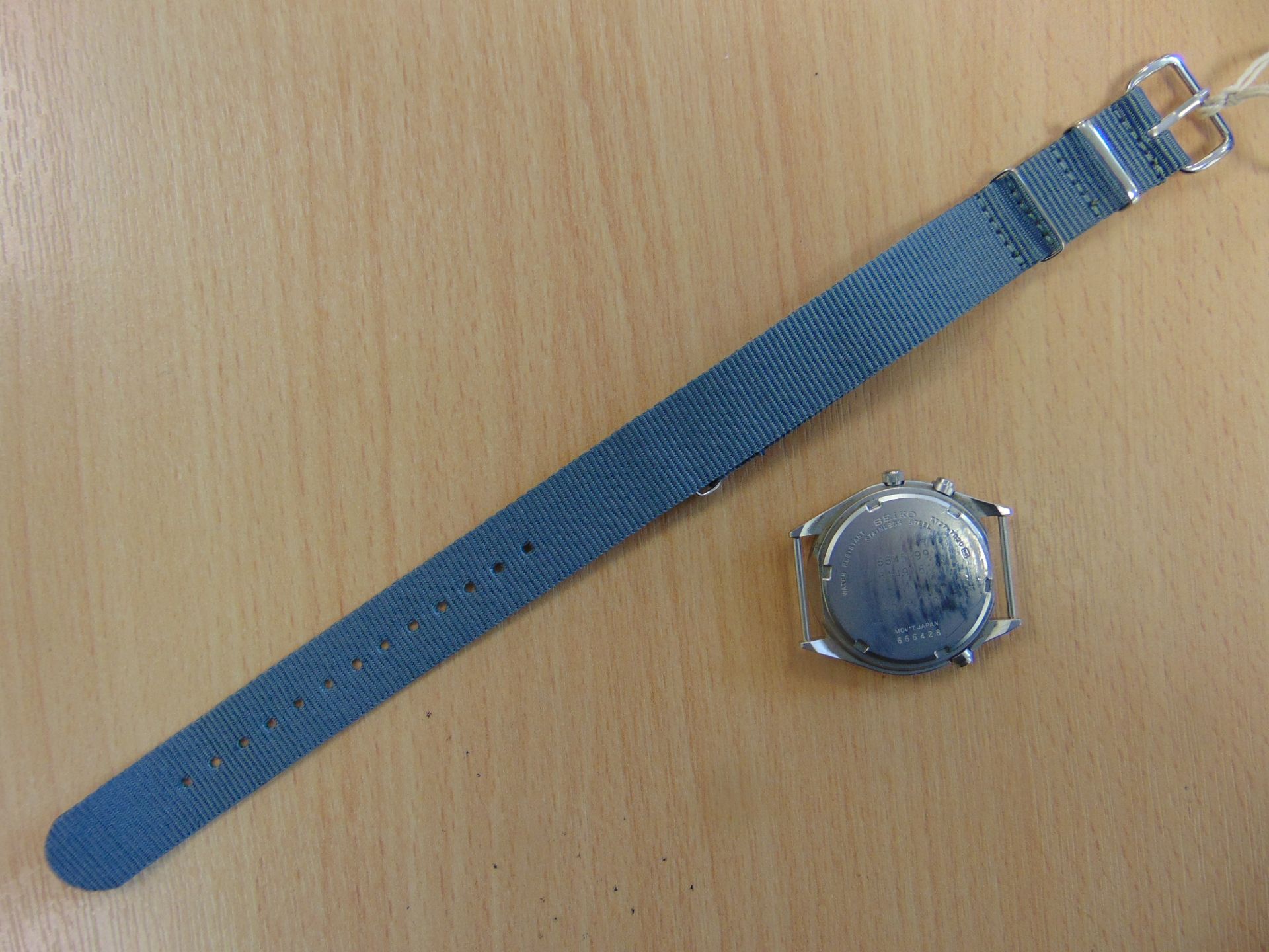 SEIKO RAF ISSUE PILOTS CHRONO GEN 2 WATCH NATO MARKED DATED 1996 - NEW BATTERY AND STRAP - Image 10 of 11