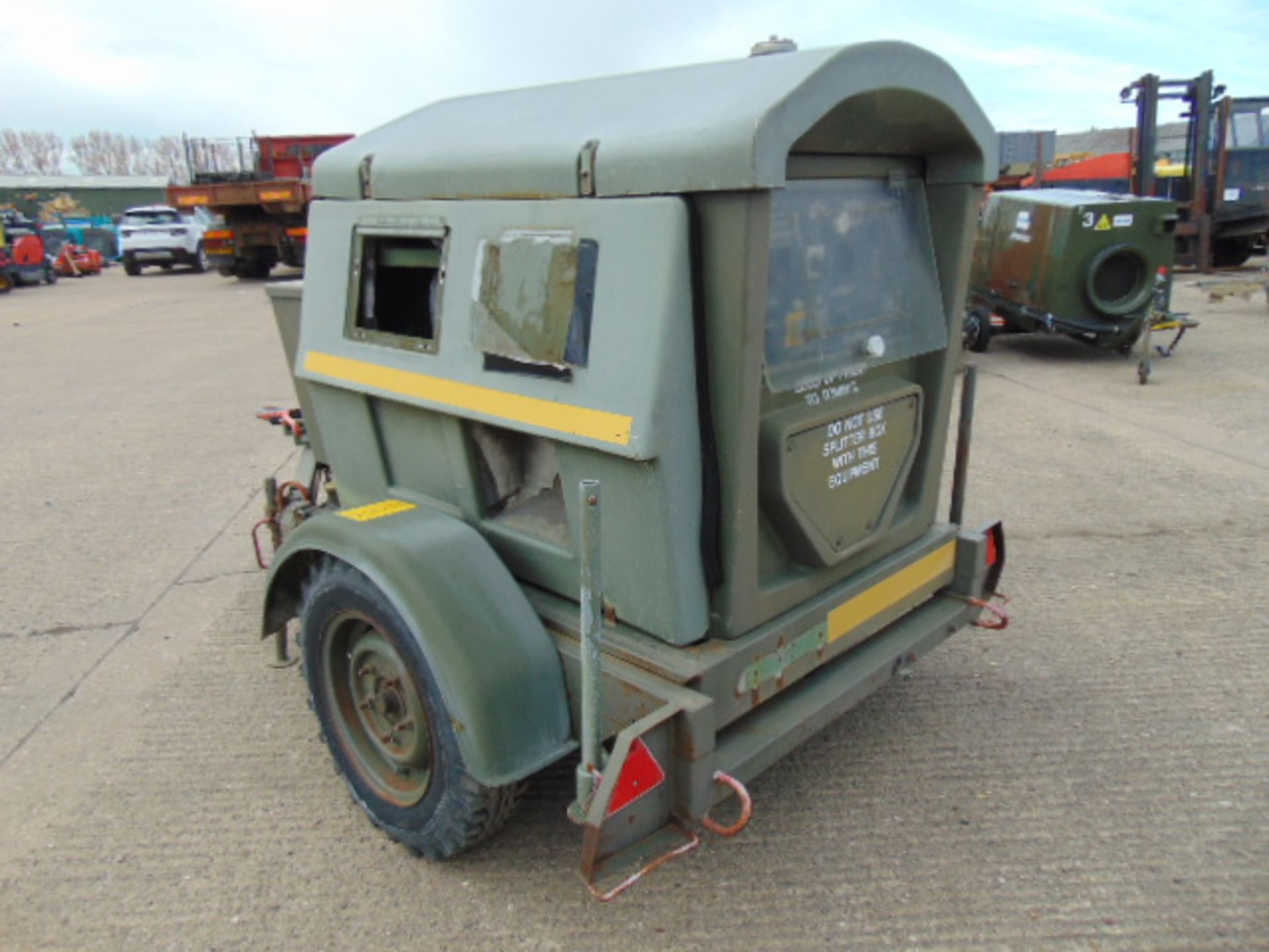 Ex Uk Royal Air Force Trailer Mounted 25 KVA Generator - Image 8 of 12