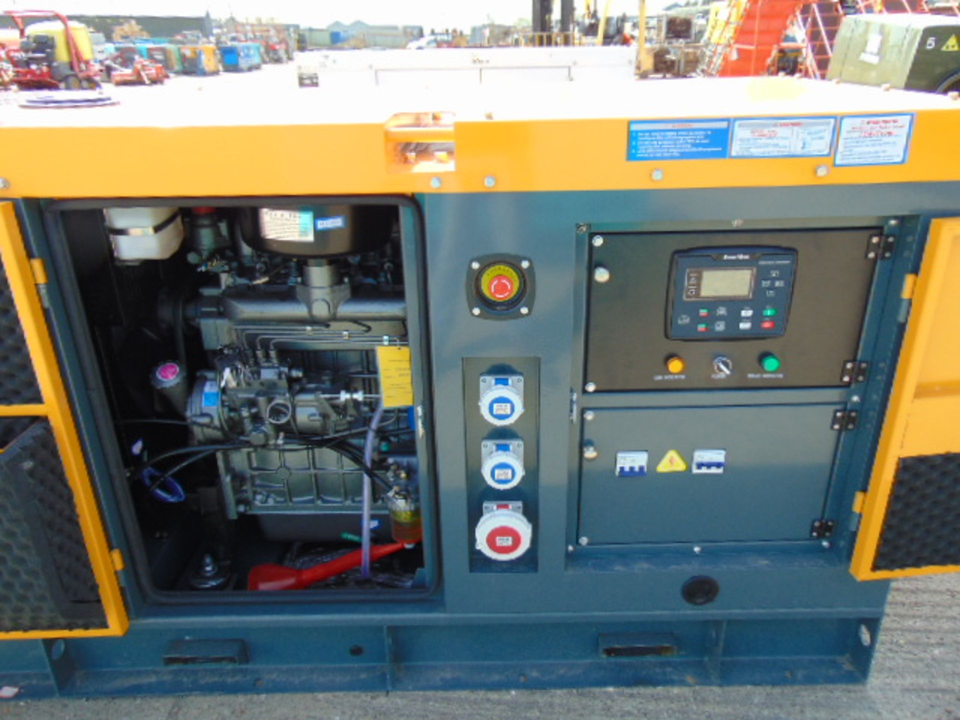 2020 UNISSUED 40 KVA 3 Phase Silent Diesel Generator Set. This generator is 3 phase 380 volt 50 Hz - Image 10 of 19
