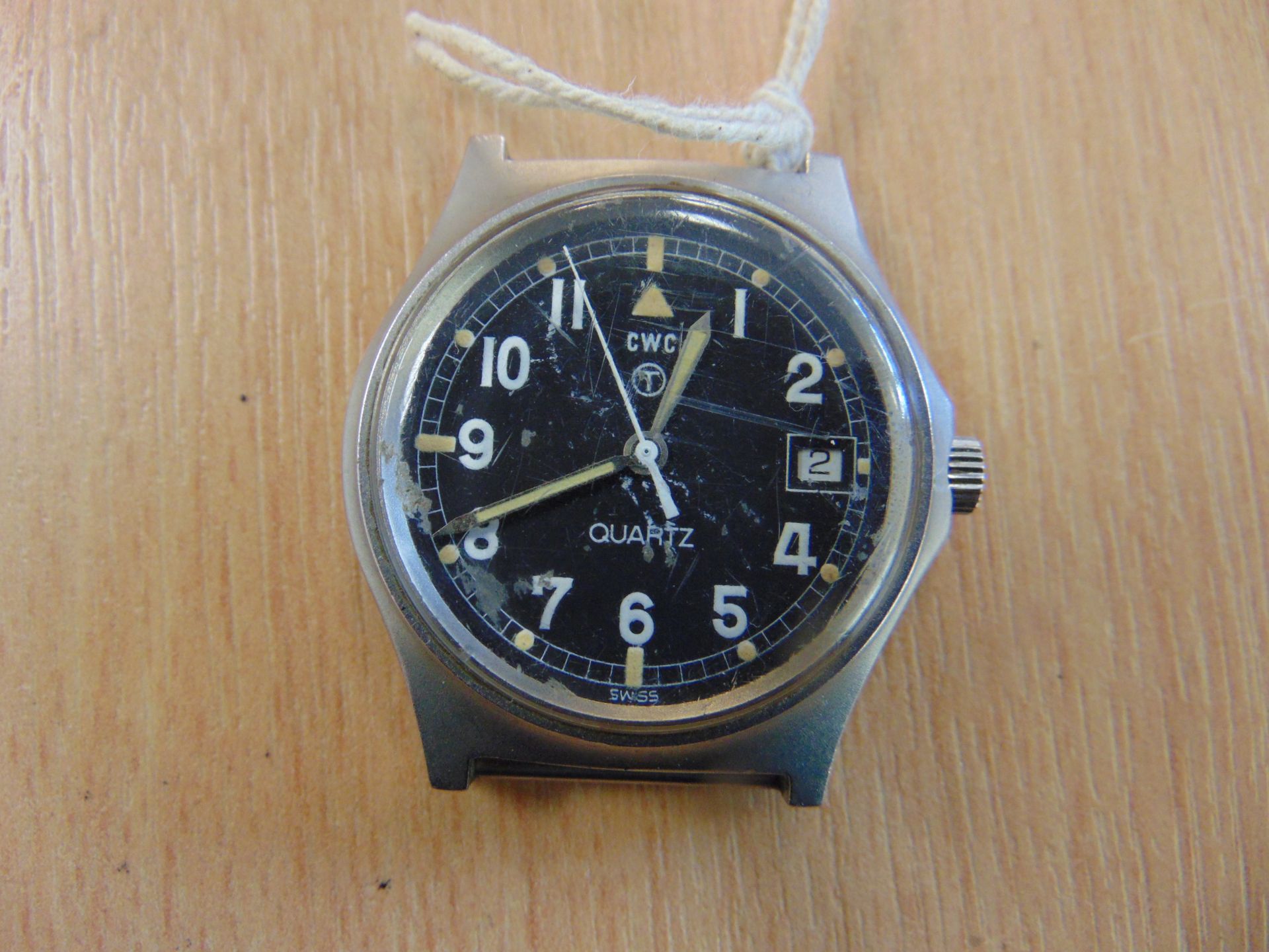 V. RARE FAT BOY CWC SERVICE WATCH WITH DATE NATO. MARKED DATED 1980 - Image 2 of 5