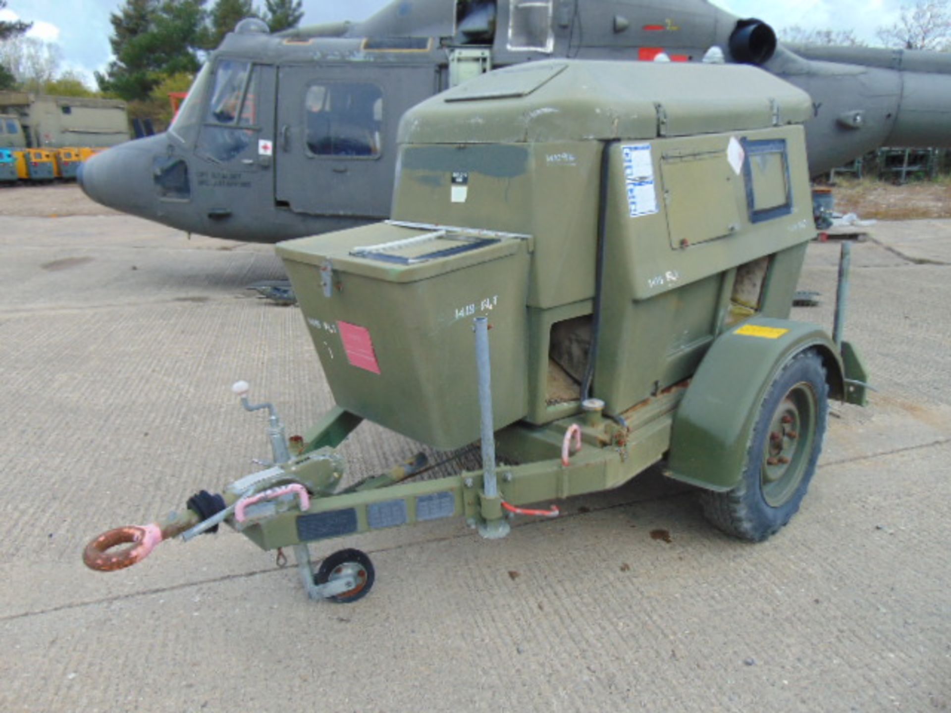 Ex Uk Royal Air Force Trailer Mounted 25 KVA Generator - Image 3 of 13