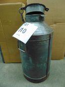 VINTAGE GALVANISED MILK CHURN