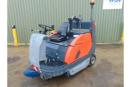 2011 HAKO JONAS 1200 V RIDE ON GAS SWEEPER ONLY 3,288 HOURS!!!