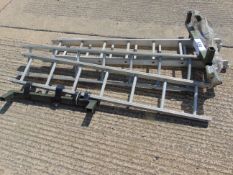 4 X ALUMINIUM ACCESS LADDERS 6FT IDEAL FOR LAND ROVER ROOF ACCESS ETC