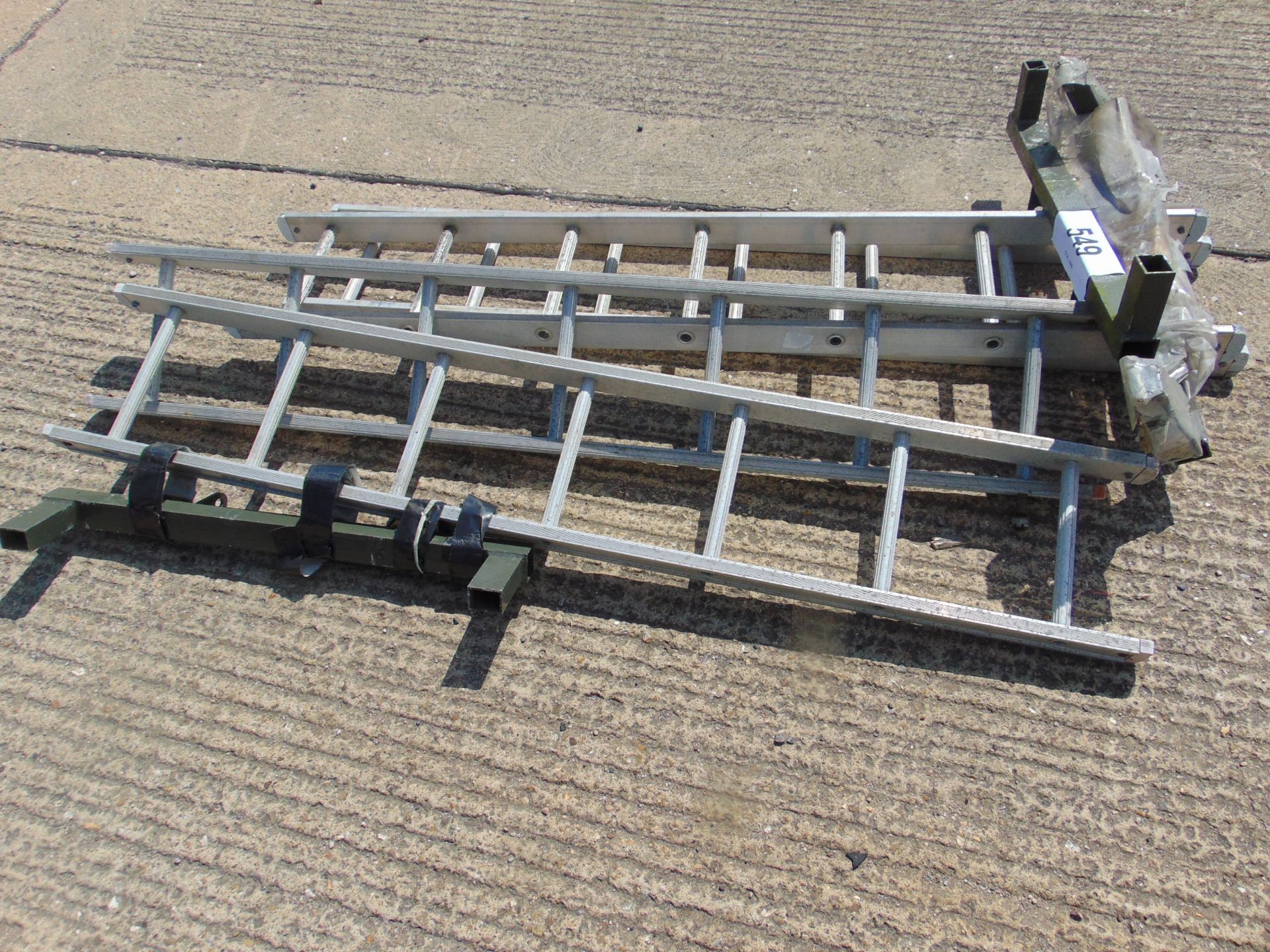 4 X ALUMINIUM ACCESS LADDERS 6FT IDEAL FOR LAND ROVER ROOF ACCESS ETC