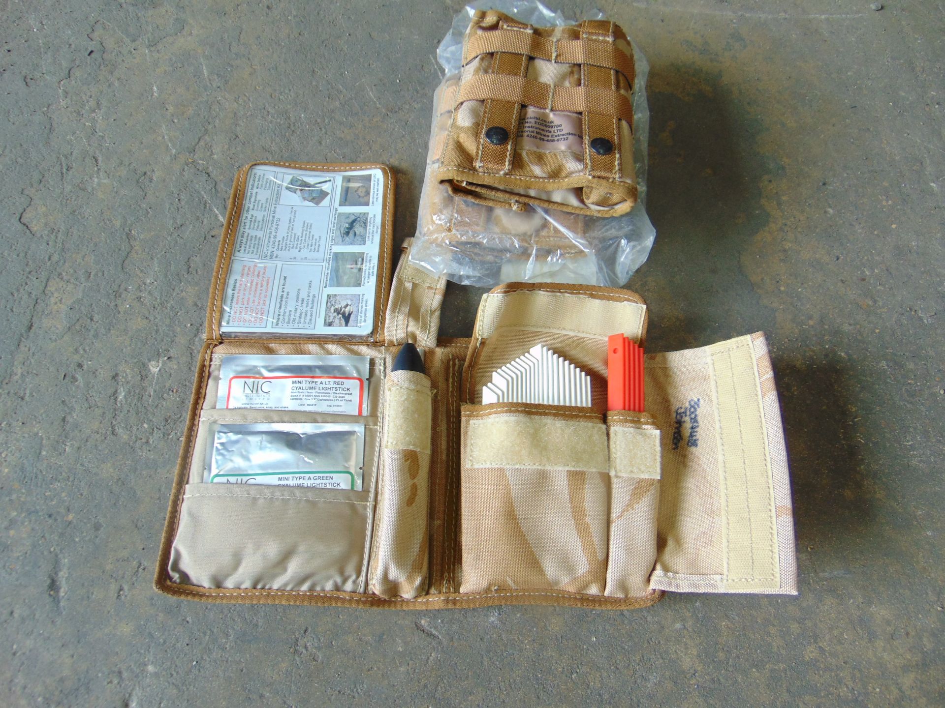 3 x UNUSED PERSONAL MINE EXTRACTION KIT GENUINE GULF WAR ISSUE - Image 2 of 4