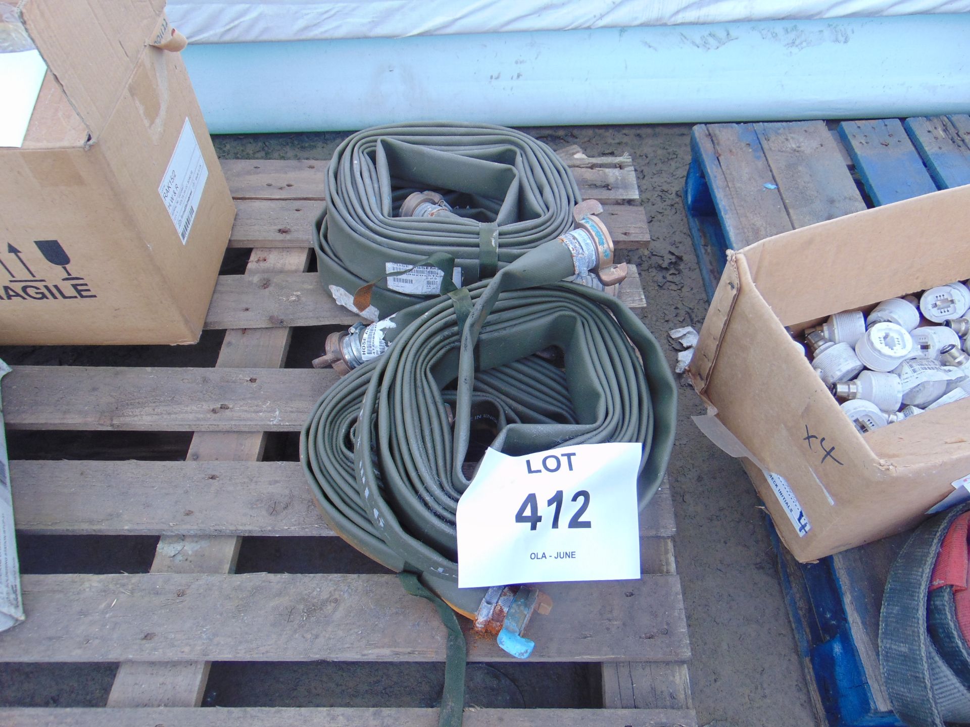 4x Lengths 9.1m layflat hose as shown - Image 2 of 2