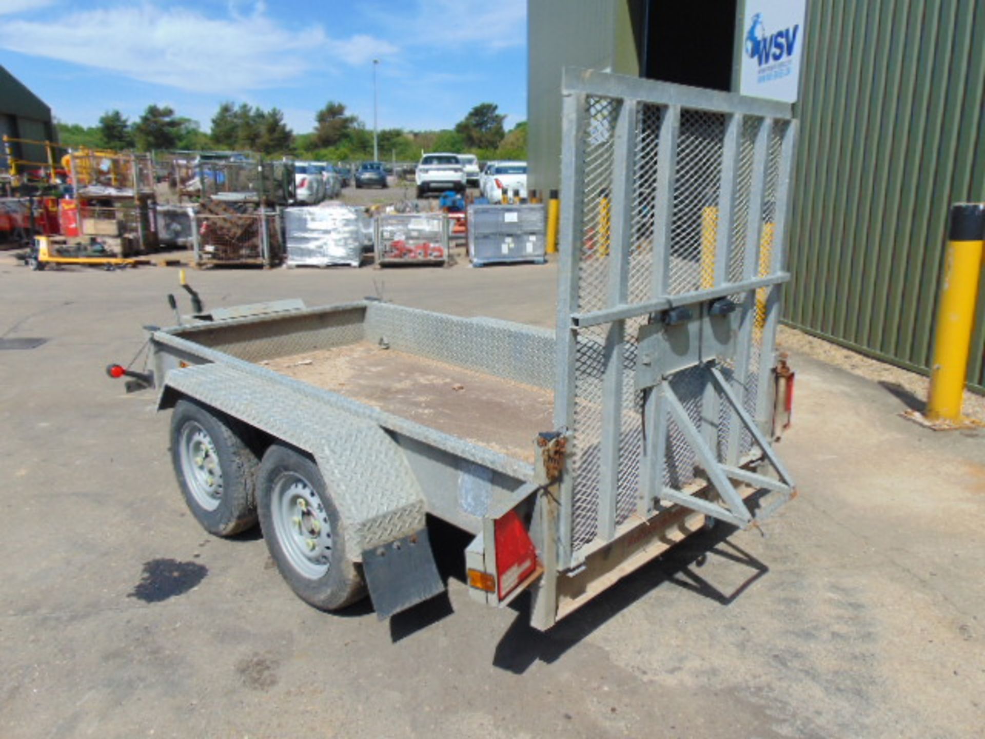 Indespension 2.7 Tonne Twin Axle Plant Trailer c/w Ramps - Image 3 of 12