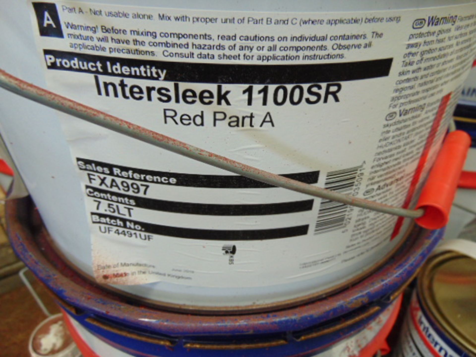 50 x Unissued International Intersleek 1100SR Red Advanced Foul Release Coating as Shown - Bild 2 aus 4