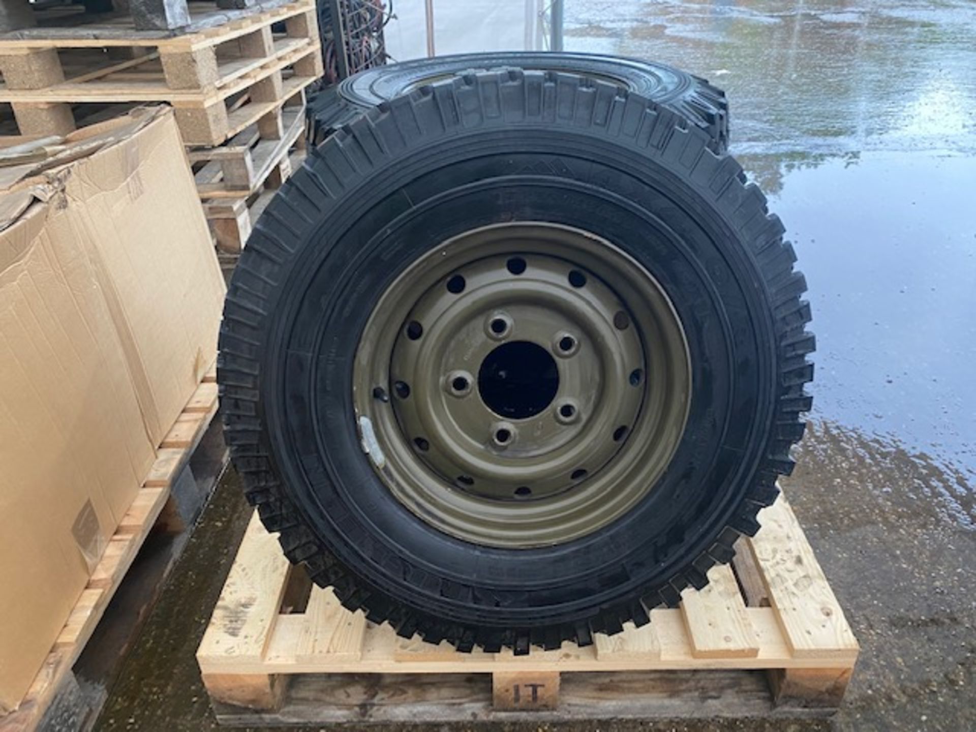 4 x Michelin 235/85R16 XZL C/W Heavy Duty Wolf Rims - Image 2 of 8