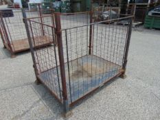 Steel Stacking Stillage with removeable sides and corner posts