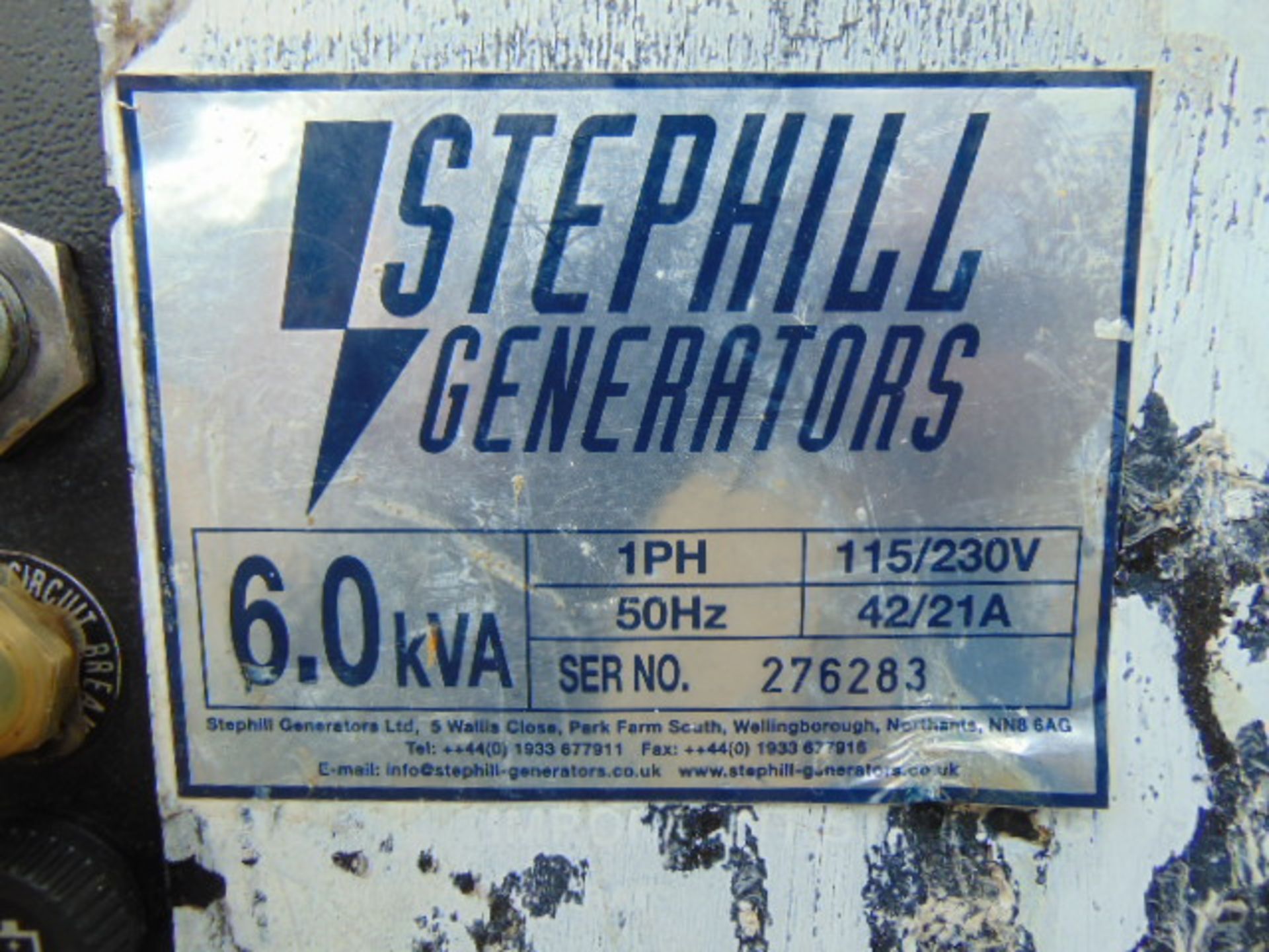 Stephill Generators 6.0 kVA 110/230V Diesel Generator ONLY 2,498 HOURS! - Image 9 of 9