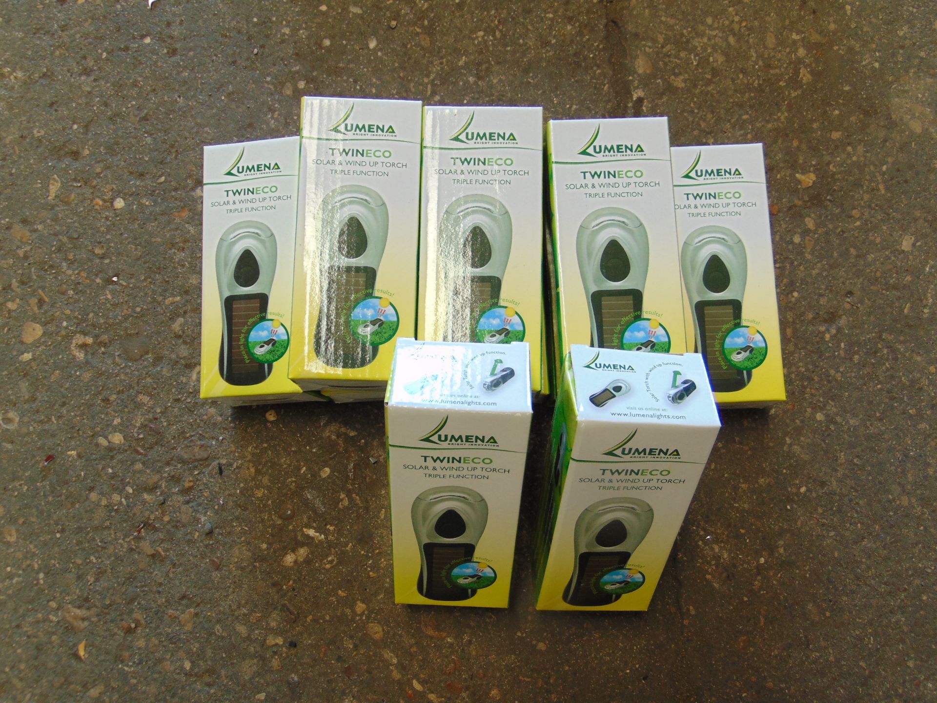 10X LUMENA TWINECO SOLAR AND WIND UP TRIPLE FUNCTION TORCH UNISSUED - Image 3 of 5