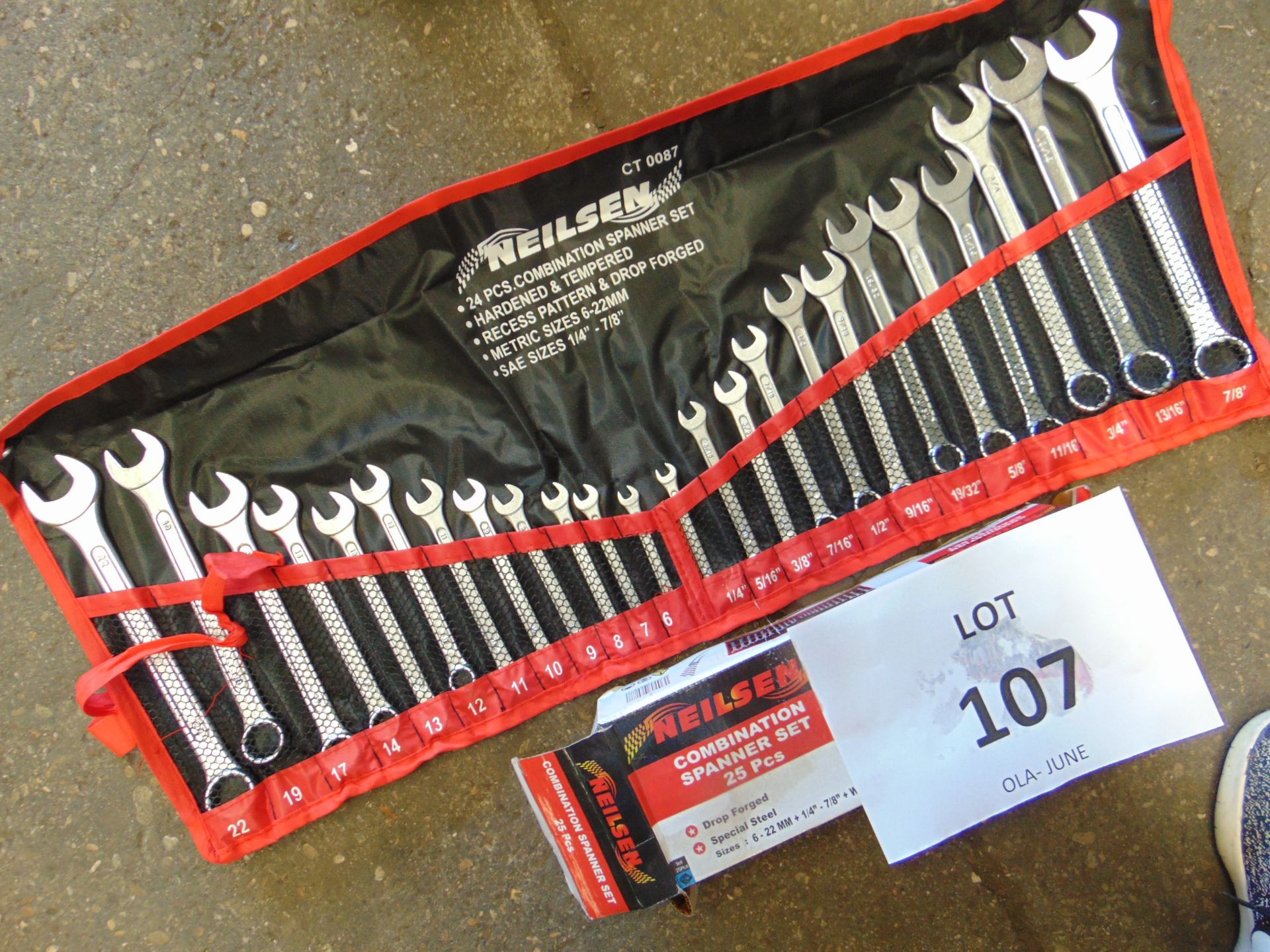 25 PIECES COMBINATION SPANNERS SET