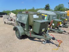 EX UK ROYAL AIR FORCE TRAILER MOUNTED 25 KVA GENERATOR