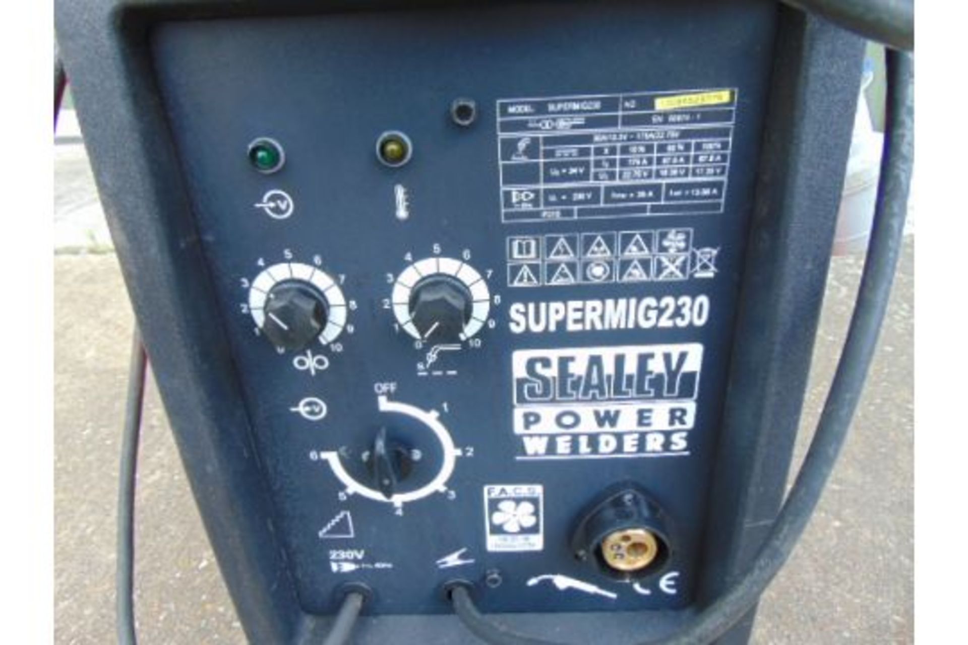 Sealey Supermig 230 MIG Welder - Image 6 of 6