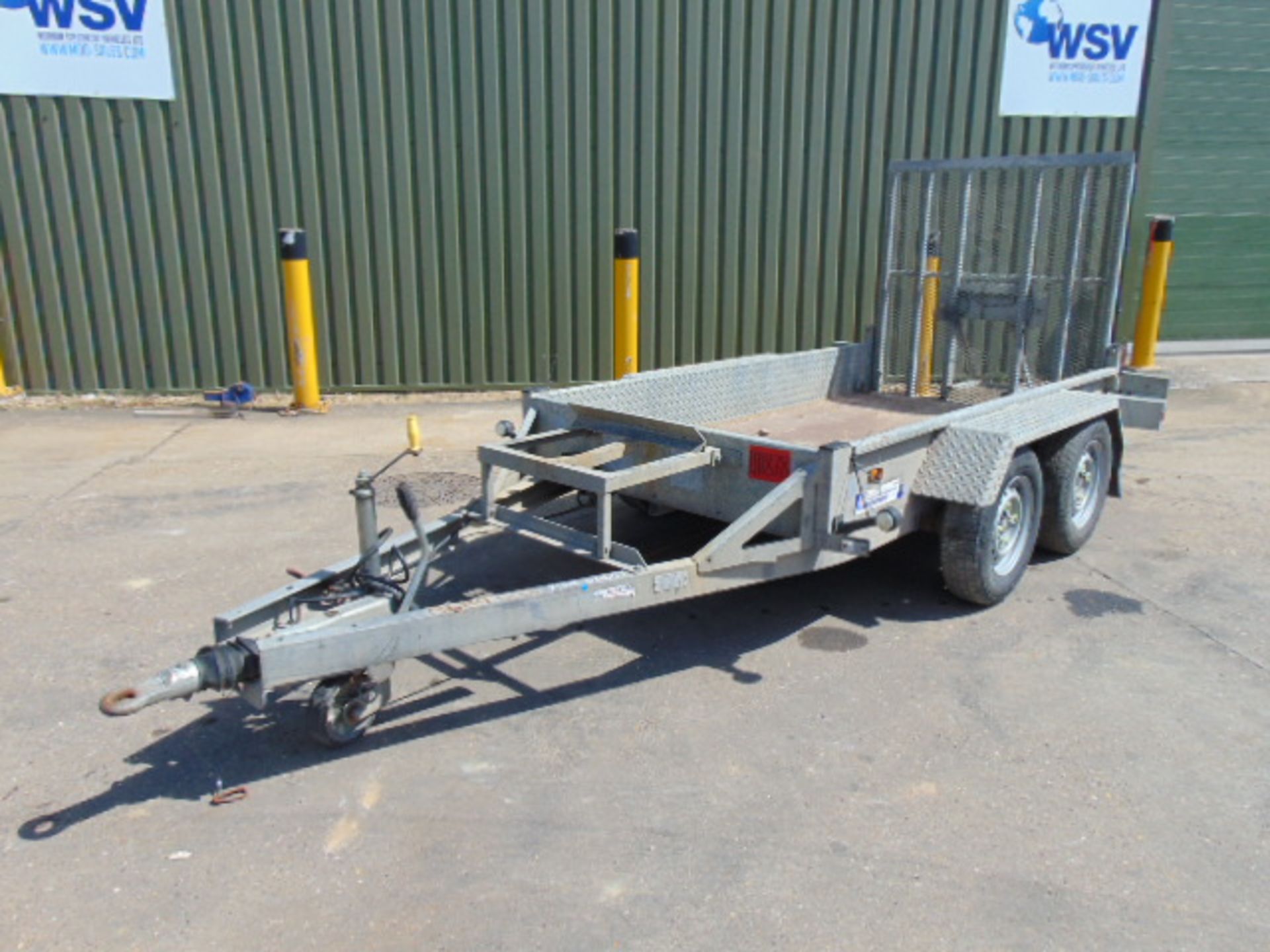 Indespension 2.7 Tonne Twin Axle Plant Trailer c/w Ramps