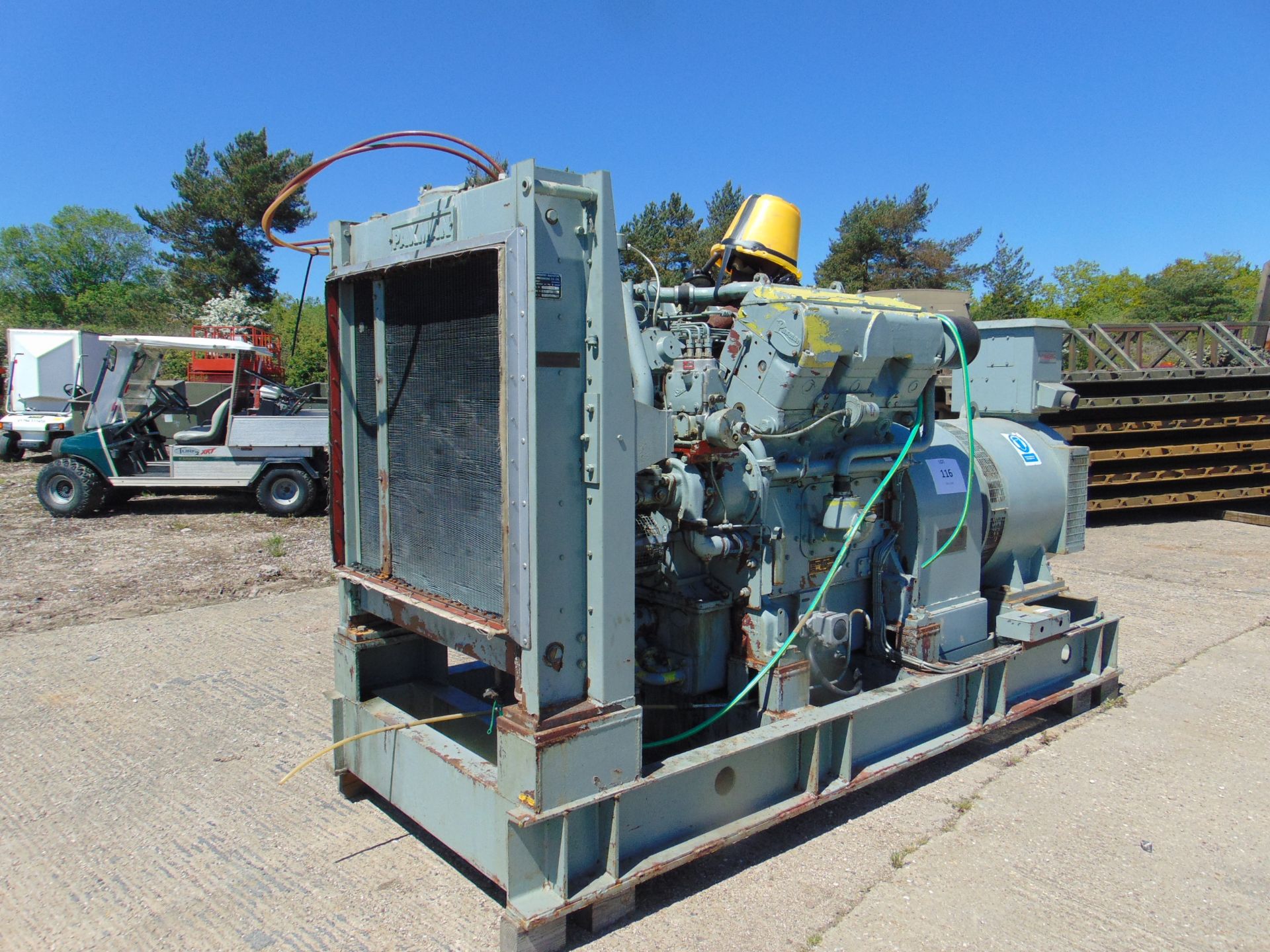 ECC 150 KVA 3 PHASE DIESEL GENERATOR 1189 HOURS FROM BRITISH TELECOM - Image 3 of 8