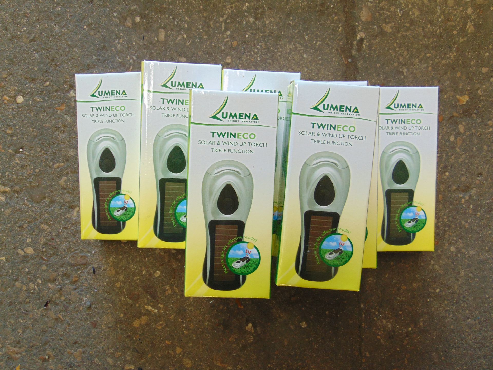 10X LUMENA TWINECO SOLAR AND WIND UP TRIPLE FUNCTION TORCH UNISSUED - Image 2 of 5