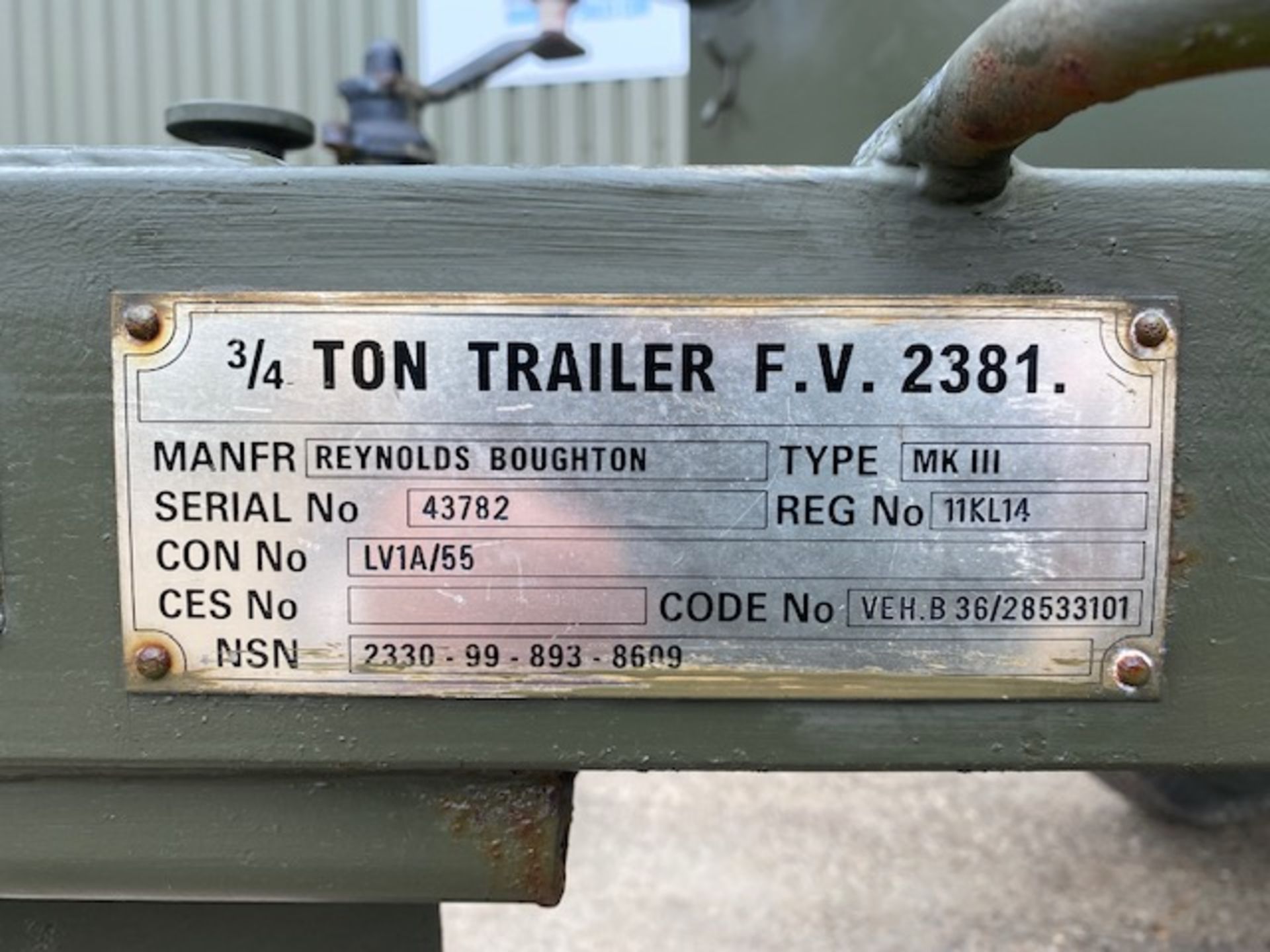 REYNOLDS BOUGHTON 3/4 TON DROP TAILGATE WIDE TRACK TRAILER - Image 25 of 25