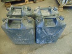 4 x Standard Nato 5 gall Water Jerry Cans