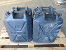 4 x Standard Nato 5 gall Water Jerry Cans