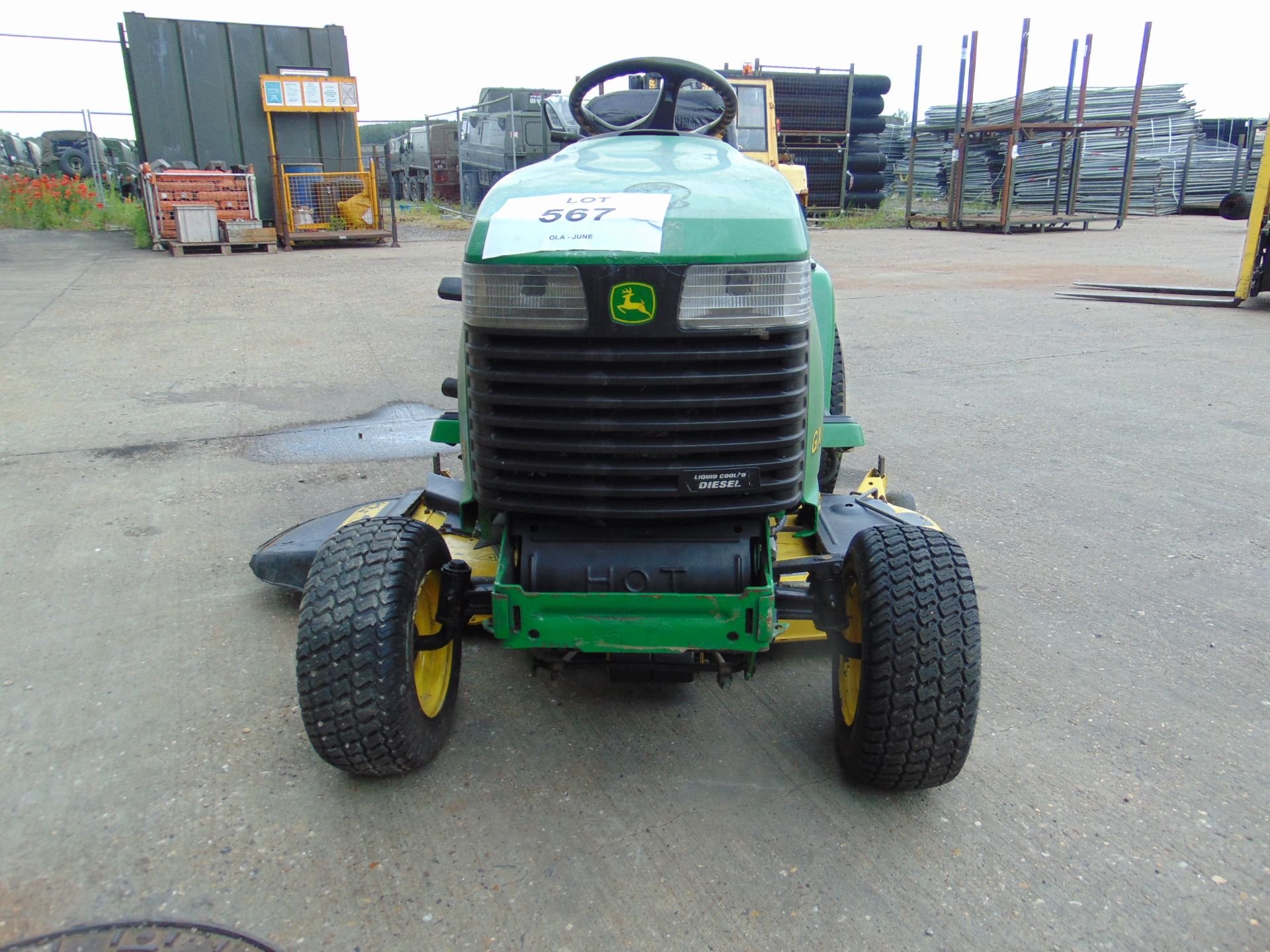 JOHN DEERE GX 355 DIESEL RIDE ON MOWER - Image 4 of 12