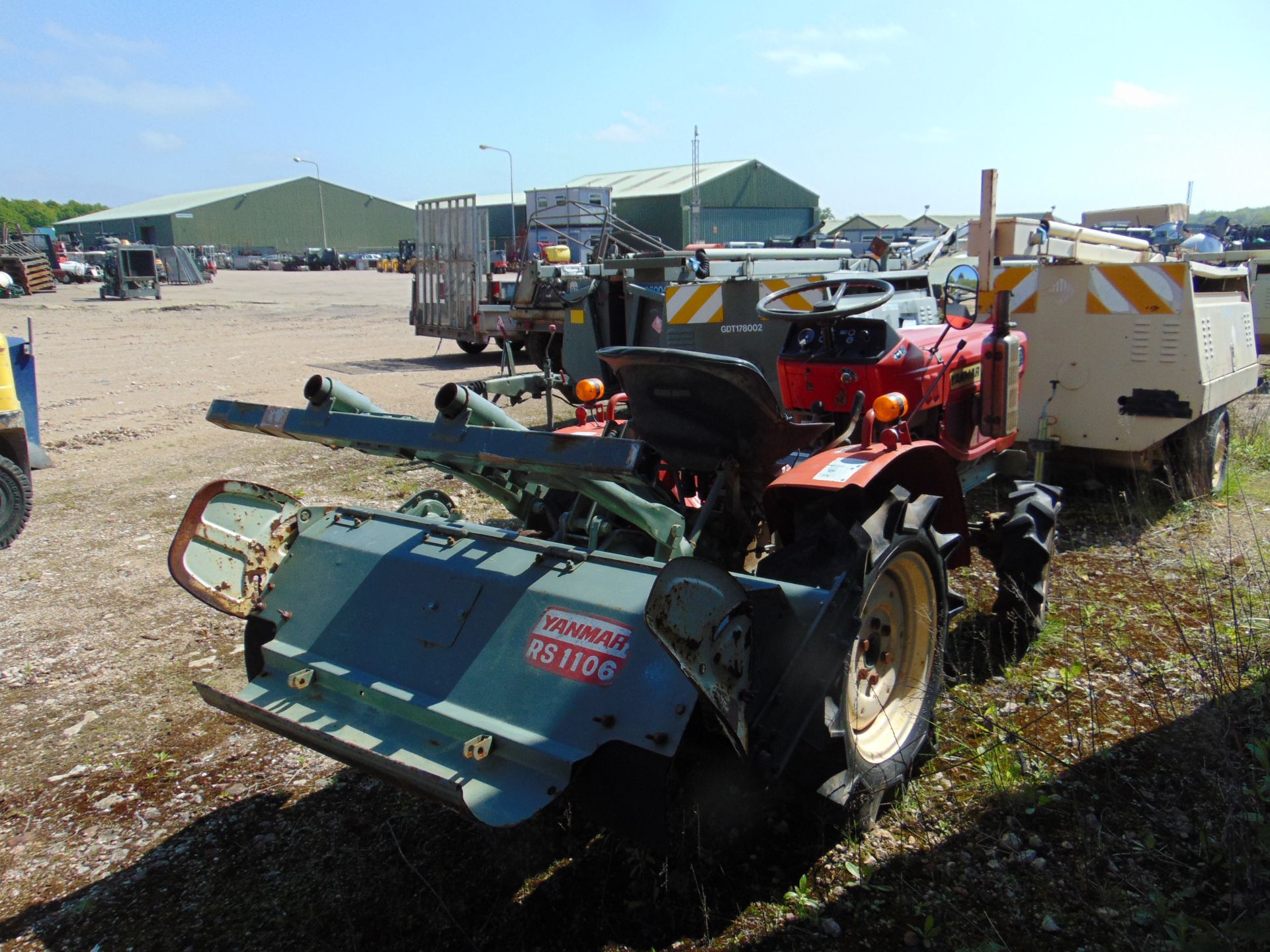 YANMAR 1510D 4X4 TRACOTR WITH ROTAVATOR 513 HOURS - Image 5 of 8