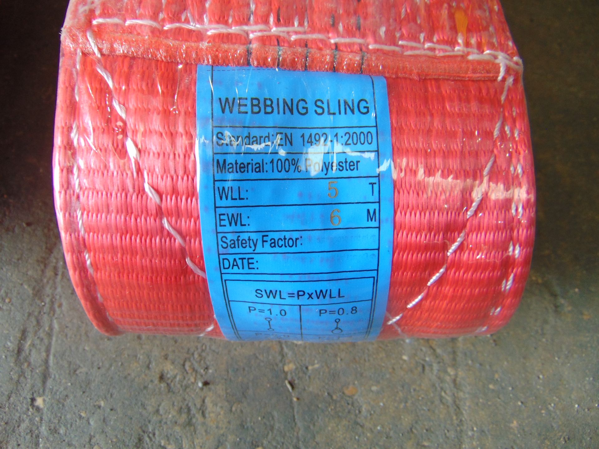 2 x UNISSUED 6M 5 TONNE LIFTING SLINGS - Image 4 of 5