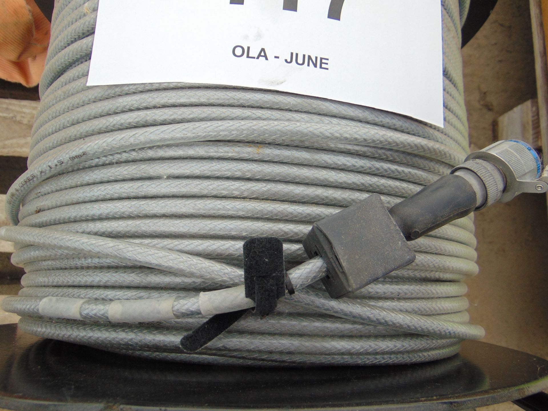 Cable Reel c/w Armoured Cable as shown - Image 3 of 4