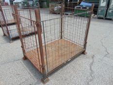 Steel Stacking Stillage with removeable sides and corner posts