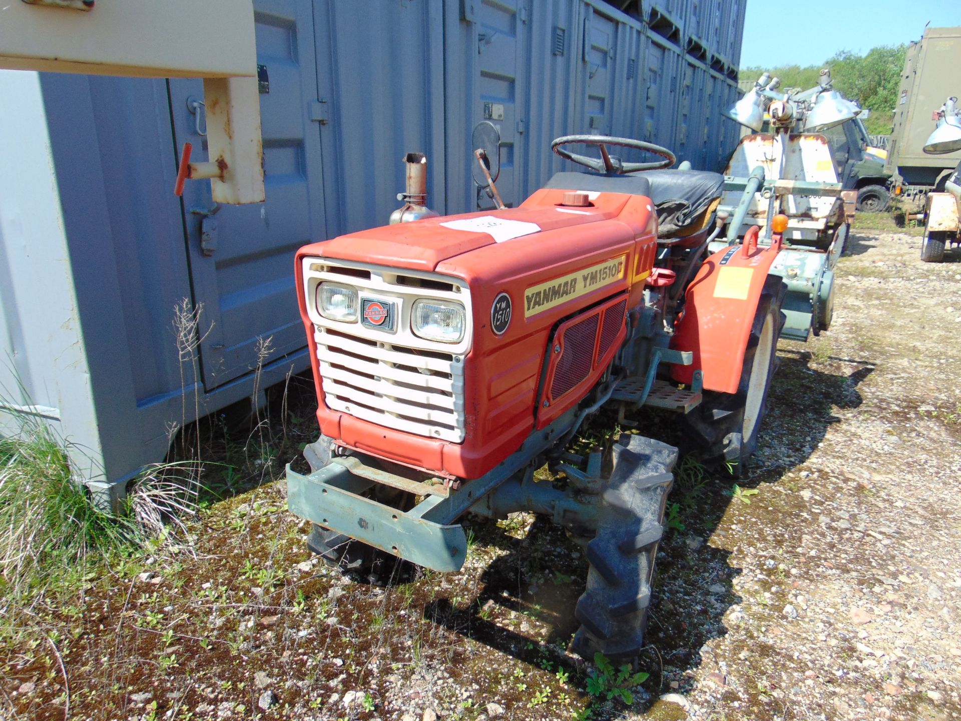 YANMAR 1510D 4X4 TRACOTR WITH ROTAVATOR 513 HOURS - Image 3 of 8