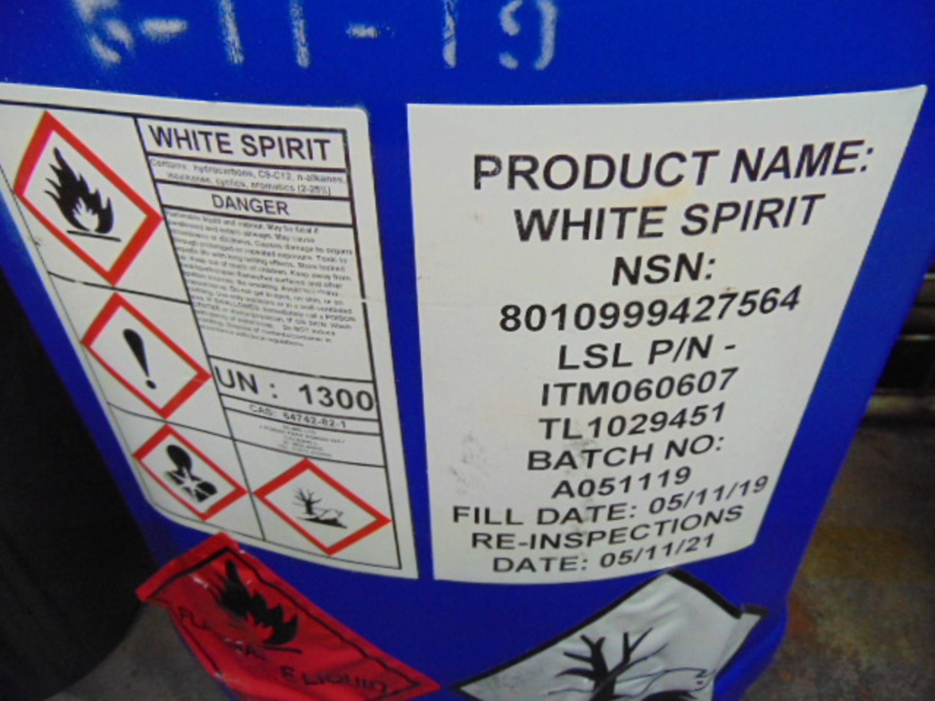 1 x Unissued 25L Drum of White Spirit - Image 2 of 2