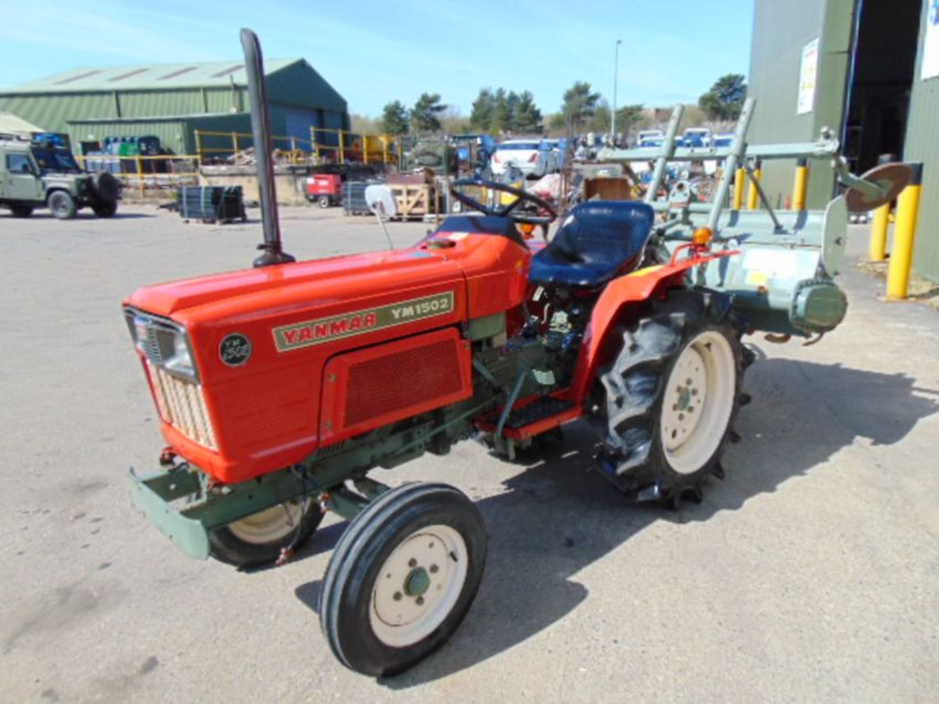 Yanmar YM1502 Compact Tractor c/w Rotavator ONLY 600 HOURS! - Image 4 of 24