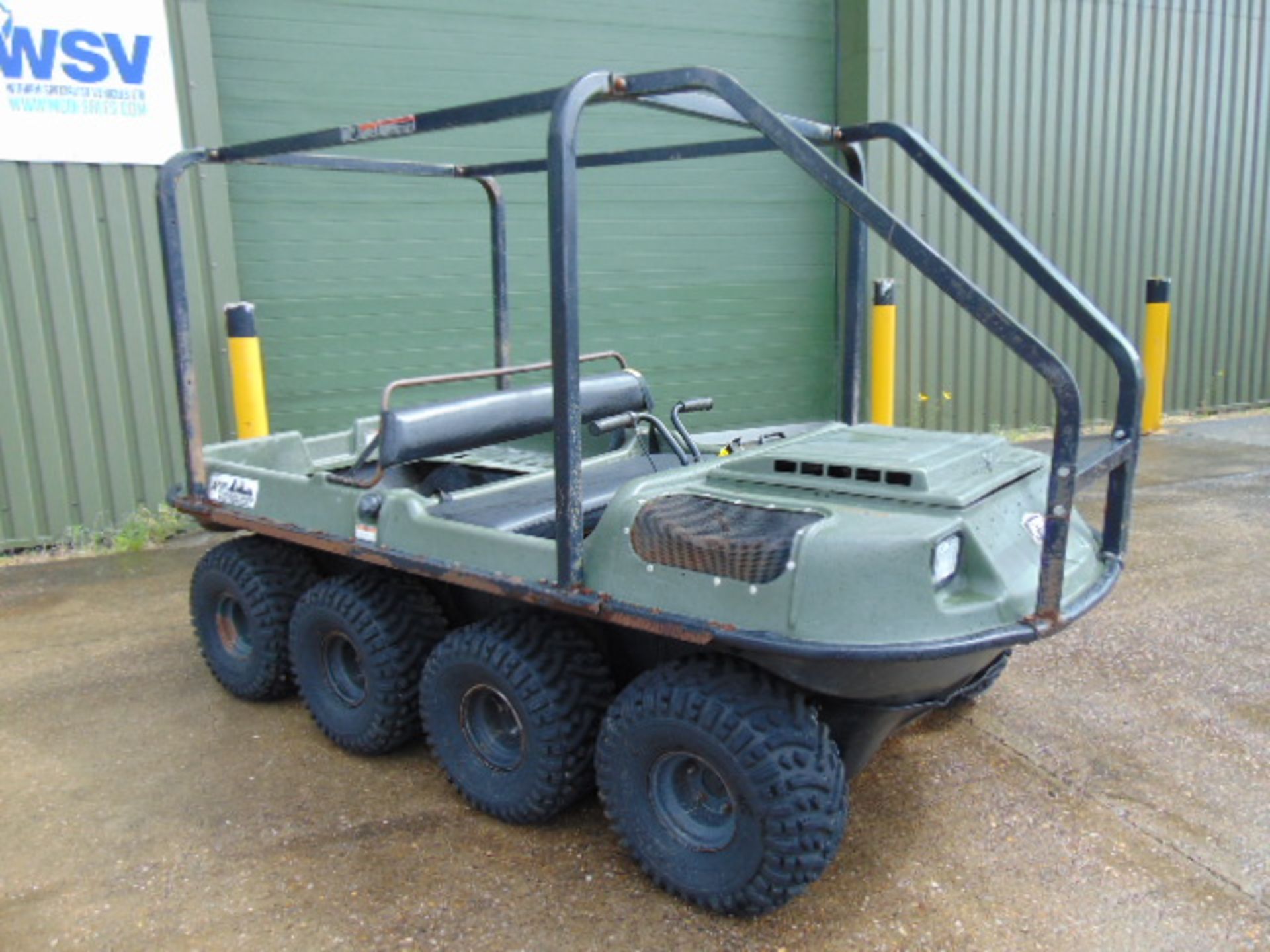 Argocat 8x8 Conquest Amphibious ATV c/w Roll Cage ONLY 1,080 Hours!