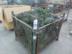 LARGE STILLAGE OF UNUSED EX RESERVE CAMO NETS