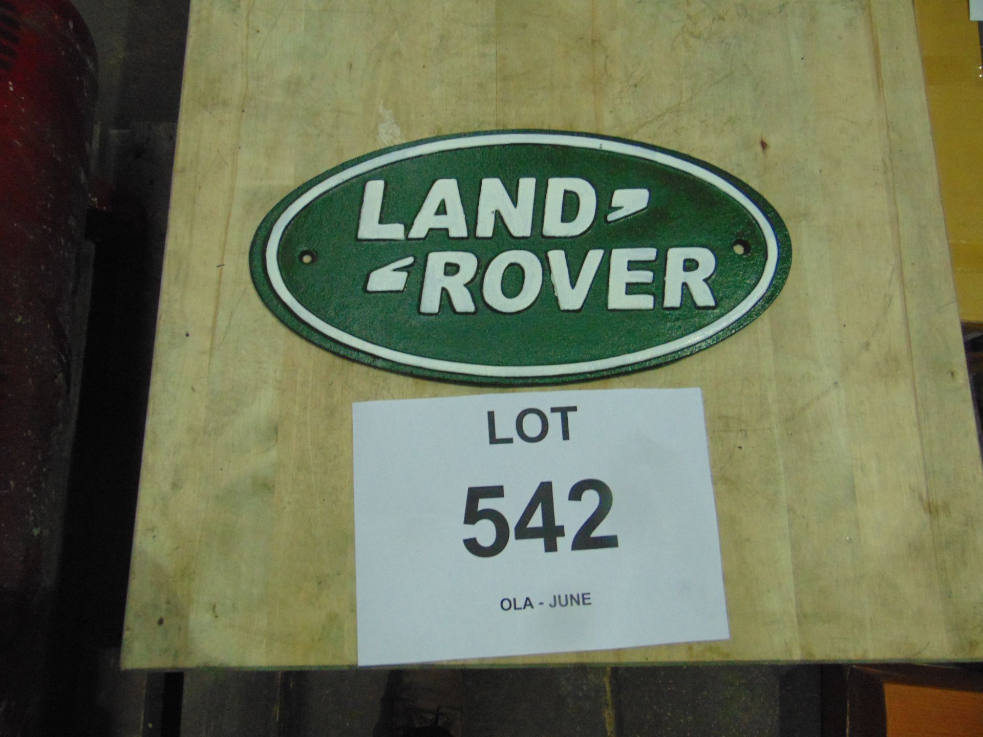 CAST IRON LAND ROVER SIGN *NEW*