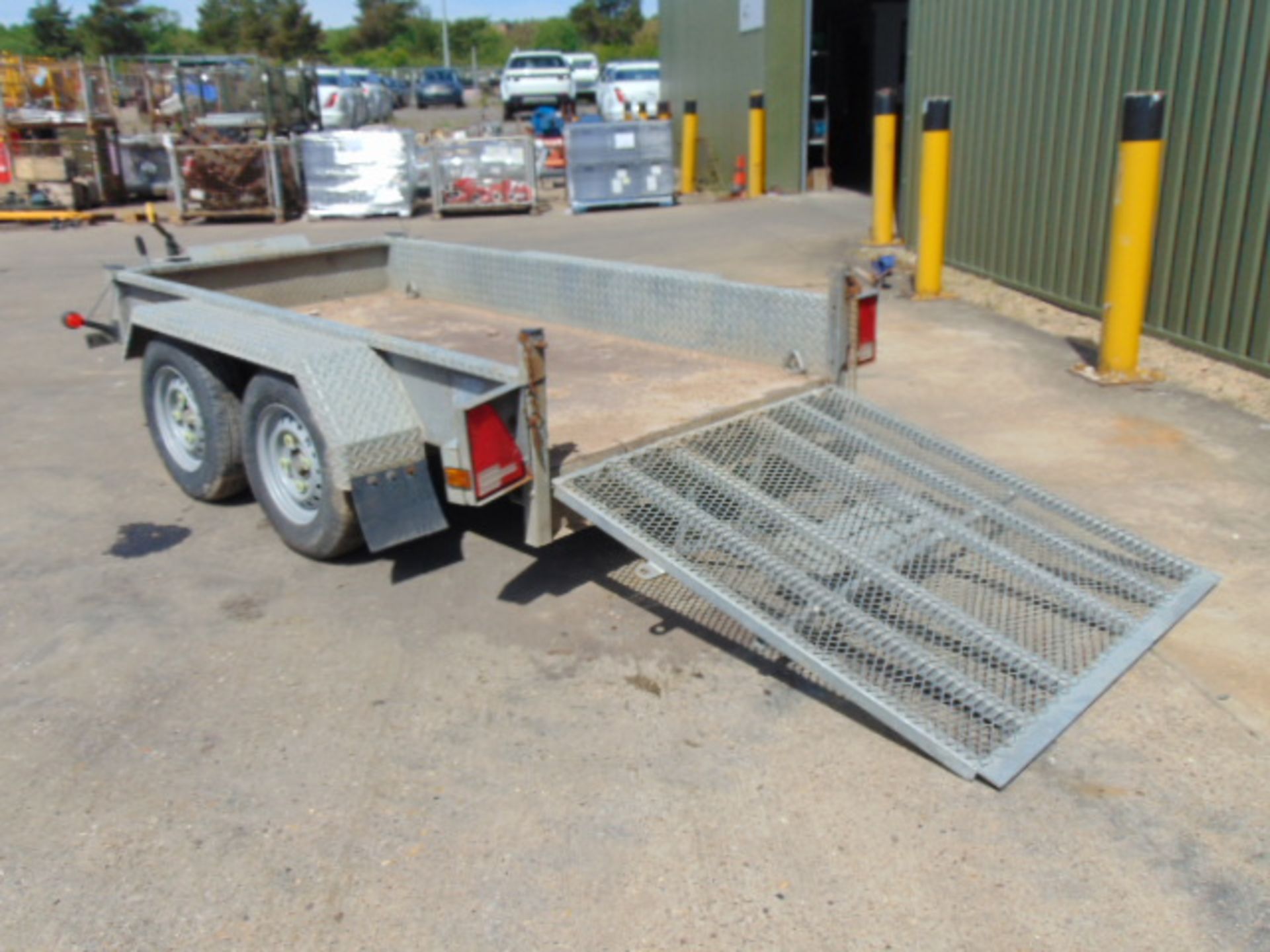 Indespension 2.7 Tonne Twin Axle Plant Trailer c/w Ramps - Image 9 of 12