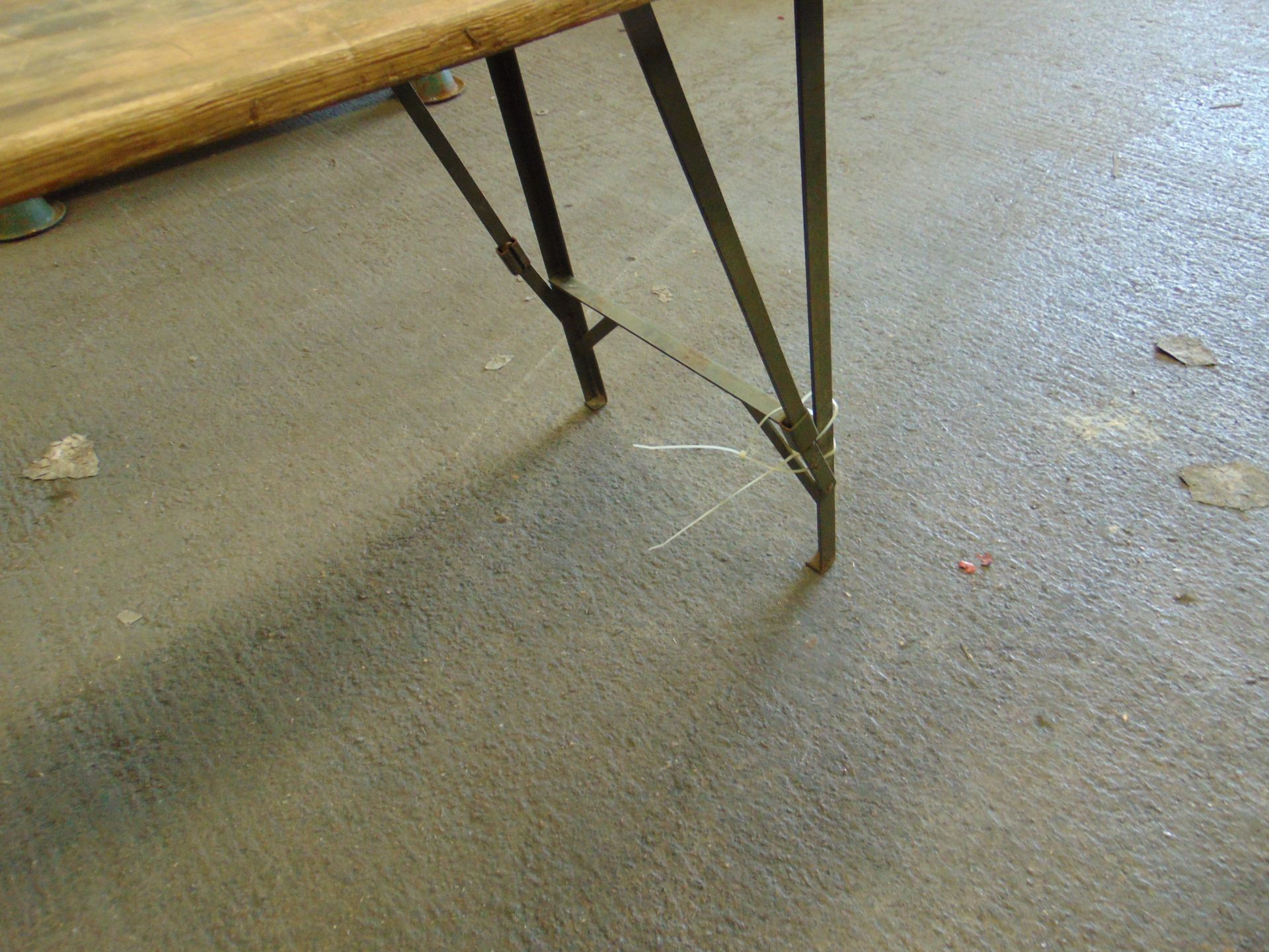 1 x ARMY ISSUE 6FT TABLE WITH FOLDING LEGS - Image 2 of 5