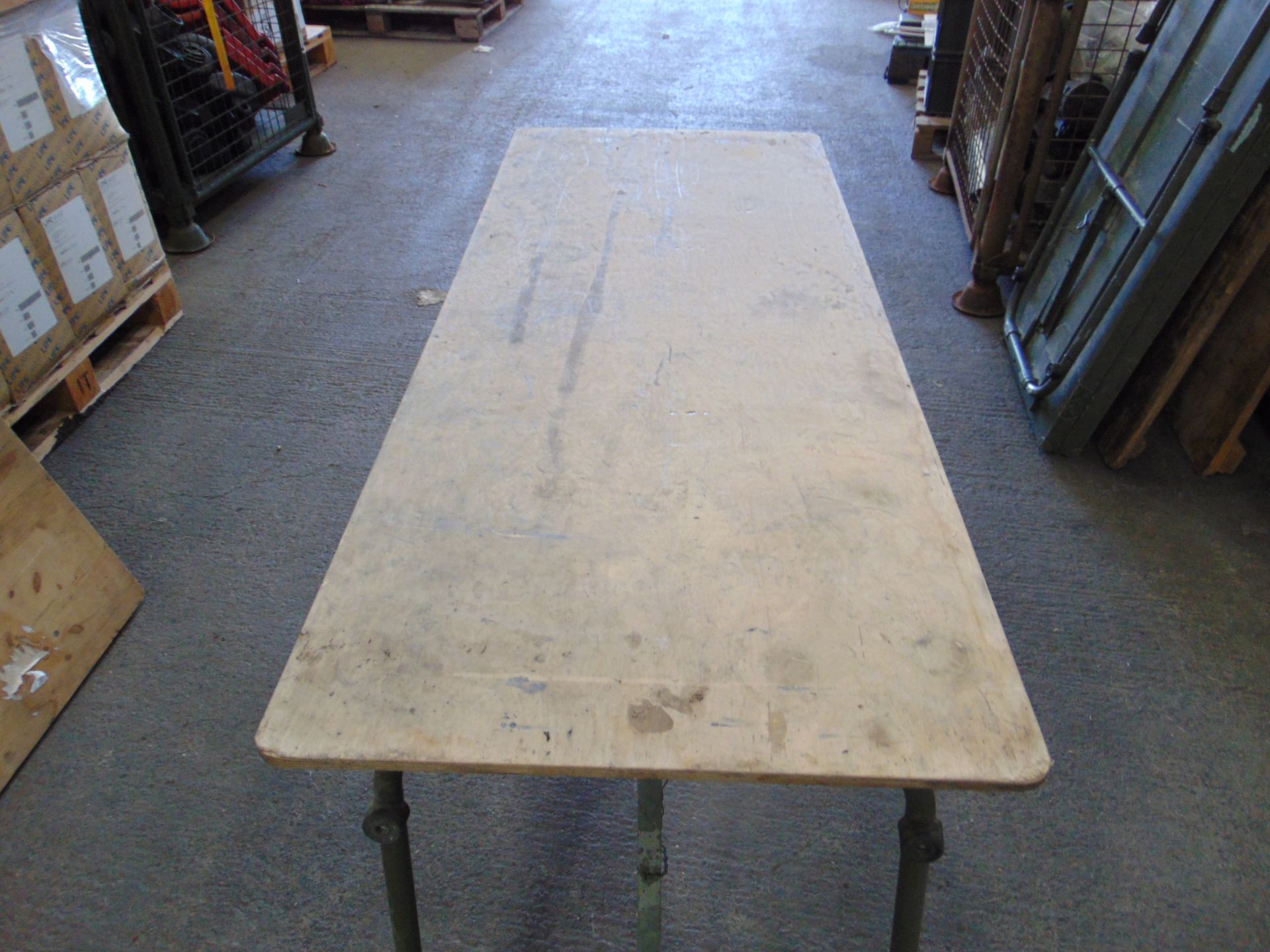 1 x 5ft TABLE WITH FOLDING LEGS - Image 2 of 5
