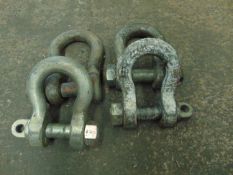 4 x 25T BOW SHACKLES