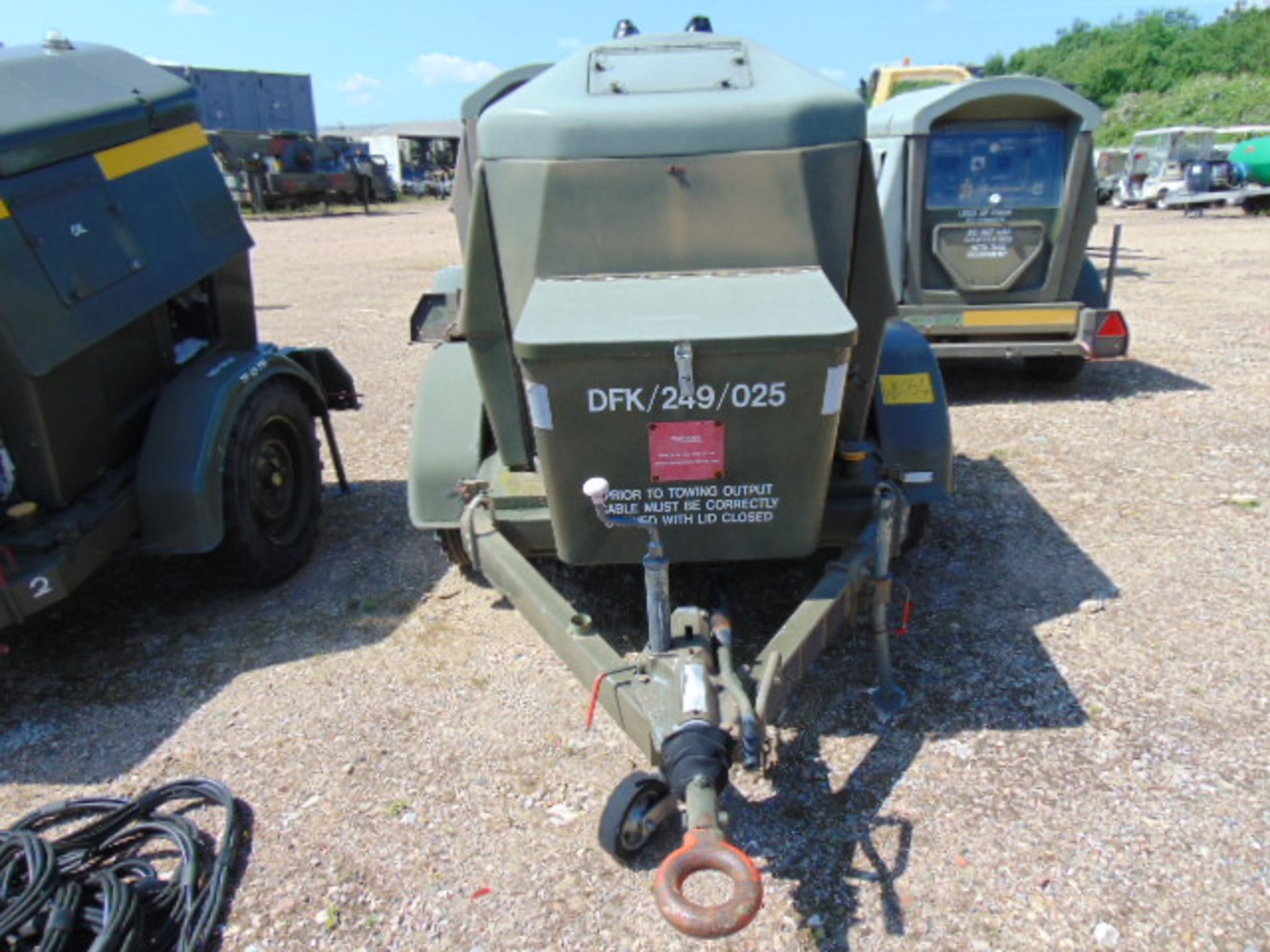 Ex Uk Royal Air Force Trailer Mounted 25 KVA Generator - Image 2 of 10