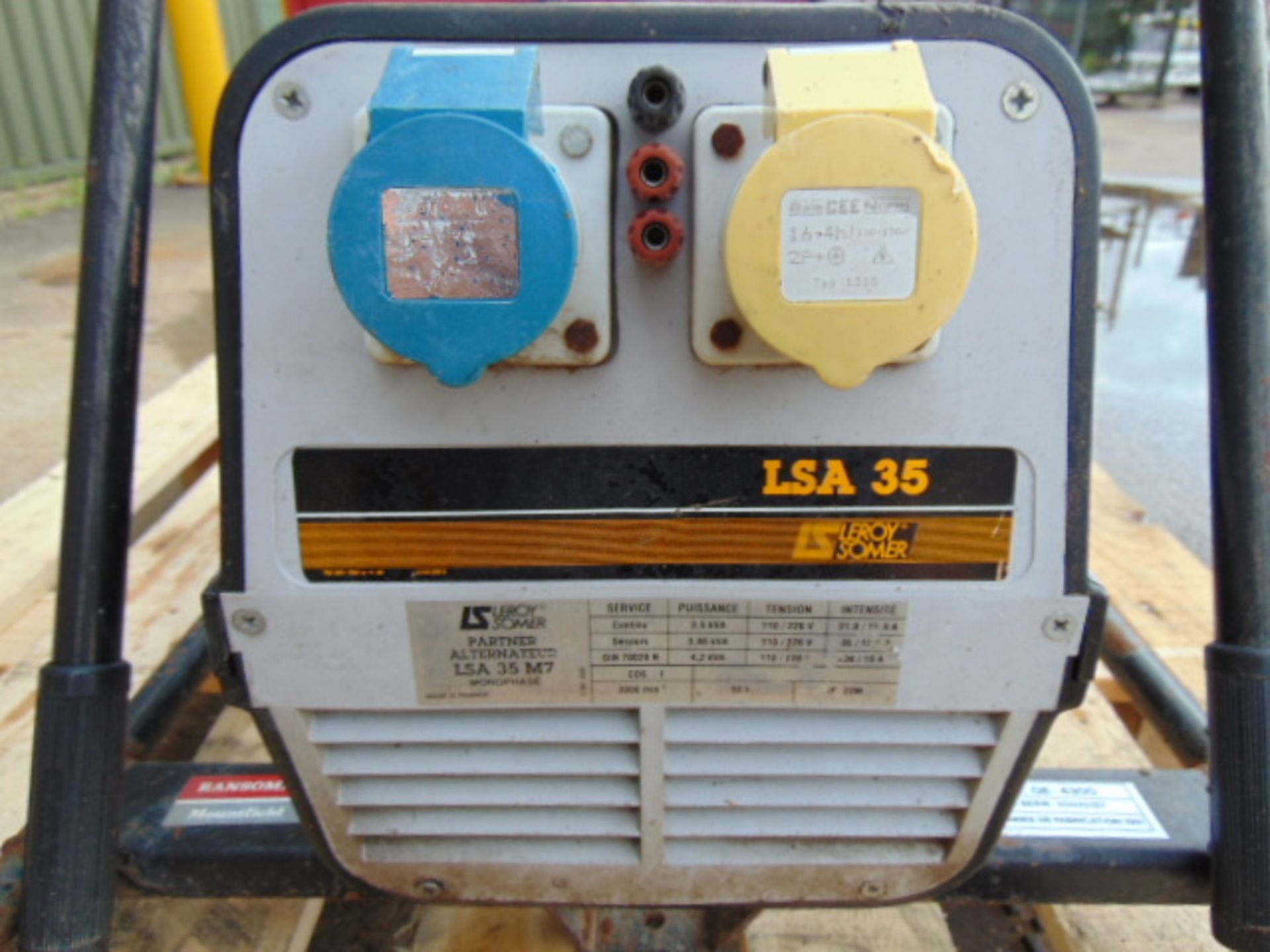 Leroy Somer LSA 35 3.5KVA Petrol Generator - Image 8 of 9