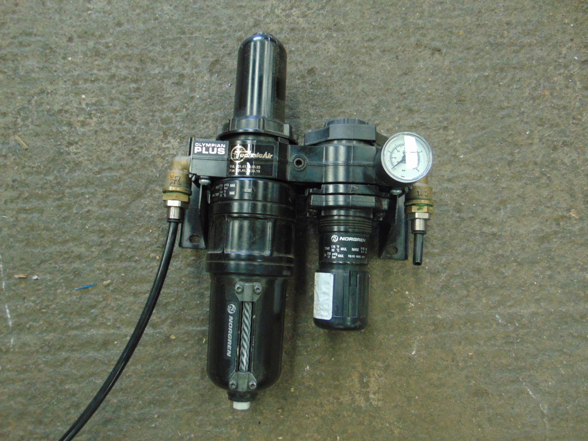 NORGEN OLYMPIAN PLUS FRL AIR SET WITH REGULATOR