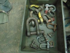 VARIOUS SHACKLES, STORAGE BOX INCLUDED